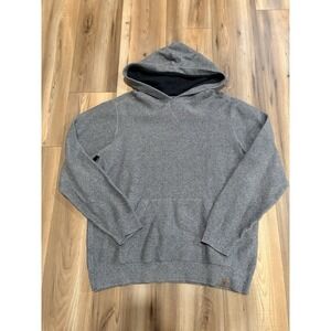 Roots Hoodie Sweatshirt Men's XL Gray Thick 100% Cotton Outdoor Wear Comfy